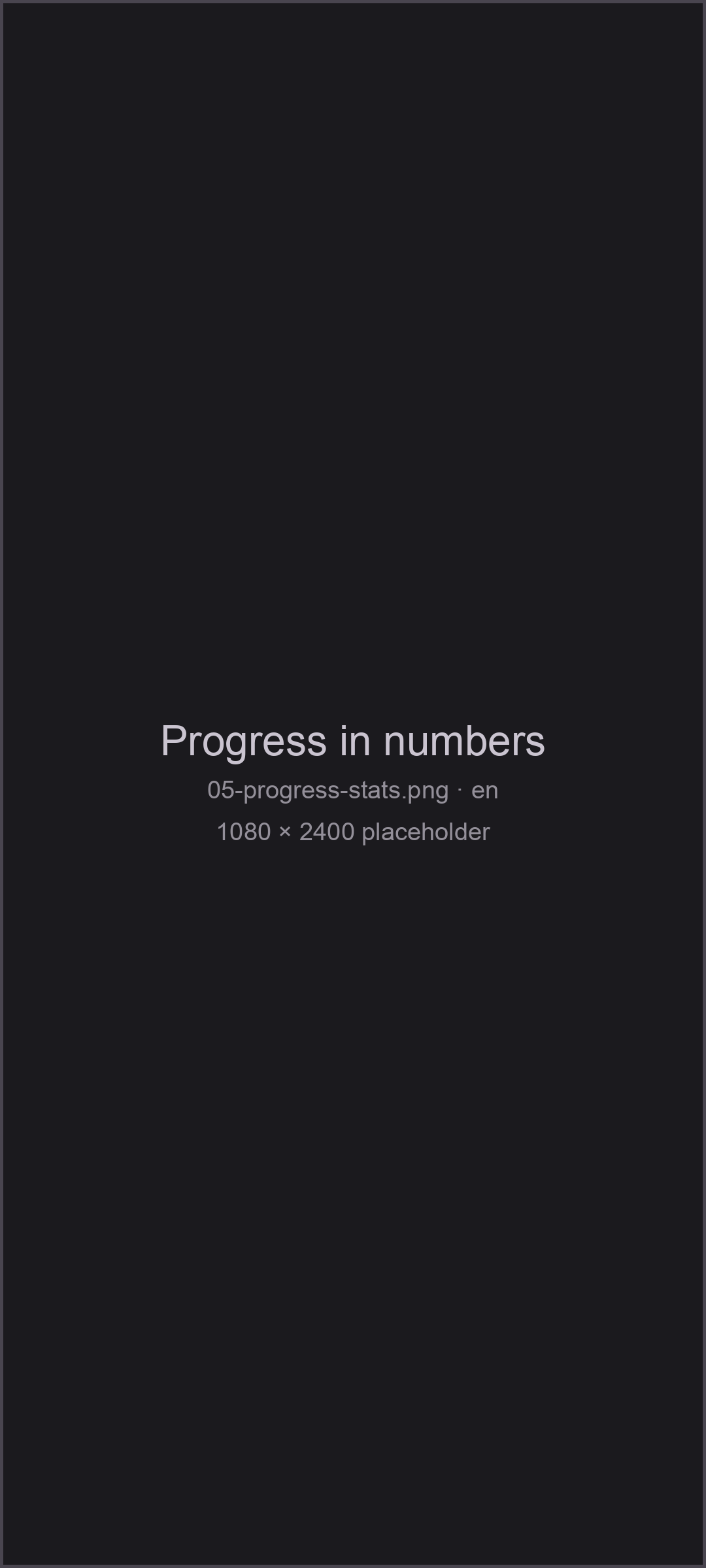Stats, levels and achievements